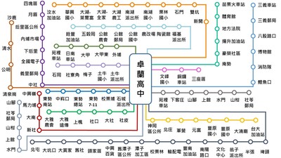 學生專車停靠站示意圖